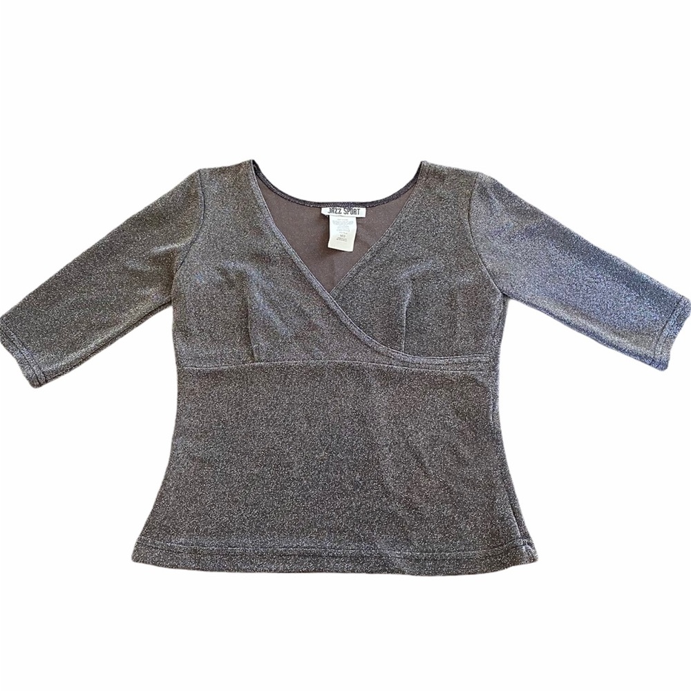 Vintage 90s sparkle wrap top